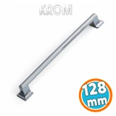 Krom Kulp Metal Mutfak Dolabı Mobilya Çekmece Dolap Kulpları Kapak Kulbu Kulpu 12.8 cm-128 mm thumbnail 1