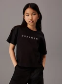 Çocuk Dreamer Baskılı Pamuklu Tshirt - 3