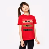 Çocuk Pozitif Zihin baskılı Pamuklu Tshirt thumbnail 3