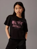 Çocuk HeartBeat Baskılı Pamuklu Tshirt - 1