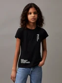 Çocuk Believe Baskılı Pamuklu Tshirt - 1