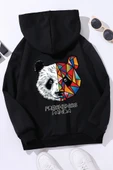 Çocuk  Panda Sırt Baskılı Sweatshirt thumbnail 1