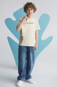 Çocuk Los Angles Baskılı Pamuklu Tshirt - 2