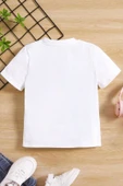 Çocuk Unicorn Baskılı Pamuklu Tshirt - 3