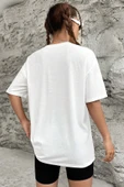 Unisex Majestic Baskılı Oversize T-shirt garalio - 4