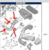 PEUGEOT 206 207 307 308 1.6 HDI HAVA FİLTRE BORUSU       1434E1 - 4