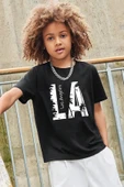 Çocuk Los Angles Baskılı Pamuklu Tshirt thumbnail 1