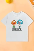 Çocuk Gumball Baskılı Pamuklu Tshirt - 2