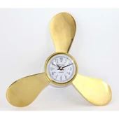 Pirinç Duvara Asmalı Pervane Tasarımı Saat thumbnail 1