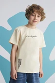 Çocuk Los Angles Baskılı Pamuklu Tshirt - 1