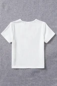 Çocuk Kalp Baskılı Pamuklu Tshirt - 4