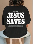 Baskılı T-shirt - Siyah - 1