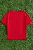 Çocuk Kalp Baskılı Pamuklu Tshirt - 6