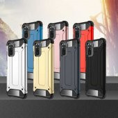 Xiaomi Redmi Note 10 Kılıf Hybrid Zırh Silikon - 5