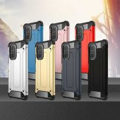 Xiaomi Poco F3 Kılıf Hybrid Zırh Silikon - 10