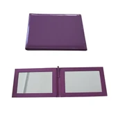 Mor Lüx Deri Kuaför Aynası - 1