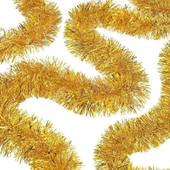 Parti İçin Mega Kalın Sim Süs 2 Metre Uzunluk 10 cm Genişlik Altın İthal - 1