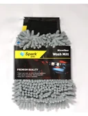 (1 Adet) Mikrofiber Şönil Oto Temizlik ve Kurulama Eldiveni 16X24 Cm. Gri - 4