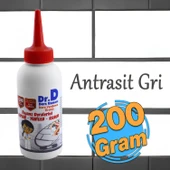 Antrasit Gri Renk Derz Dolgu Fayans Seramik Mermer Yer Duvar için Tamir Derz Yenileme Dolgusu 200 Gr thumbnail 1