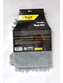 (1 Adet) Mikrofiber Şönil Oto Temizlik ve Kurulama Eldiveni 16X24 Cm. Gri - 5