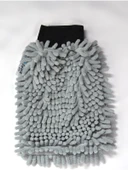 (1 Adet) Mikrofiber Şönil Oto Temizlik ve Kurulama Eldiveni 16X24 Cm. Gri - 1
