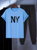 Unisex New York Baskılı Eşofman Takımı - 5