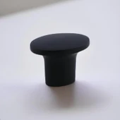 Avcı Siyah Metal Kulp Düğme Tek Vidalı Çekmece Kulbu Kulpları Mutfak Mobilya Dolabı Dolap Kulpu thumbnail 7