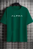 Unisex Alpha Baskılı T-shirt - 1