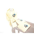 Özdilek Bambu Ashley Yenidoğan Bebek Bornoz Seti-Tazmanya Krem - 1