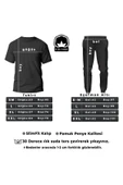 Unisex 2'li California Baskılı Eşofman Takımı - 3