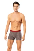 Looksense Erkek Dude 2 li Düz ve Desenli Likralı Boxer 1402 thumbnail 2