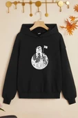Çocuk Astronot Baskılı Sweatshirt - 1