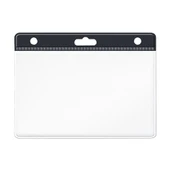 Sarff Kart Kabı Şeffaf 7.5X9.5 Siyah Şerit Yatay - 15 adet - 1