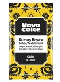 Nova Color Toz Kumaş Boyası Sarı - 4 adet - 1