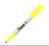 Sharpie Fine Permanent Markör Kalem Koyu Sarı  - 2 adet - 1