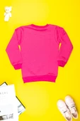 Kız Çocuk Giyim - Pamuklu, Rahat ve Şık Çiçek Baskılı Sweatshirt - 6