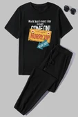 Unisex Hurry Up Baskılı 2'li Eşofman Takımı - 1
