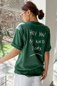 Unisex Hey you Baskılı T-shirt - 6
