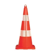 Trafik Konisi 90 cm Duba Plastik Trafik Koni Yol Otopark Dubası Ankara 90 cm - 1