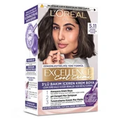 Loreal Paris Excellence Saç Boyası Cool Creme 5.11 Ekstra Küllü Açık Kahve - 1