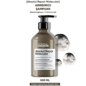 L'oreal Professionnel Serie Expert Absolut Repair Molecular Tüm Yıpranmış Saçlar İçin Şampuan 500ml thumbnail 2