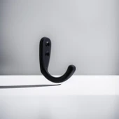 Azra Çanta Elbise Askısı Siyah Duvar Vestiyer Banyo Mutfak Kıyafet Asma Kulp Dolap Askılık Askılığı - 7