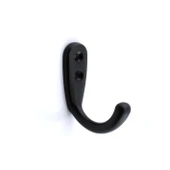 Azra Çanta Elbise Askısı Siyah Duvar Vestiyer Banyo Mutfak Kıyafet Asma Kulp Dolap Askılık Askılığı - 5