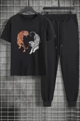 Unisex Tiger Baskılı 2'li Eşofman Takımı thumbnail 1
