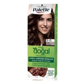 Palette Kalıcı Doğal Renkler Saç Boyası 5-0 Açık Kahve - 2