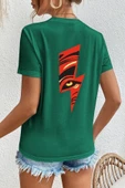 Unisex Yıldırım Baskılı T-shirt - 1