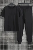 Unisex Design X Baskılı 2'li Eşofman Takımı - 2