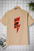 Unisex Yıldırım Baskılı T-shirt - 6