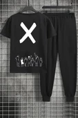 Unisex Design X Baskılı 2'li Eşofman Takımı - 1