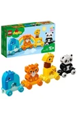 LEGO ® DUPLO® İlk Hayvan Trenim 10955 - Küçük Çocuklar İçin Çekmeli Hayvan Oyuncağı (15 Parça) - 1